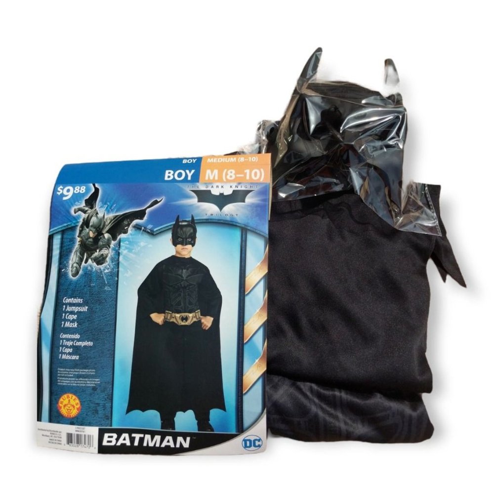 Rubie's - The Dark Knight "Batman" 3 PC Boy's Costume Med (8-10) New (Halloween)
